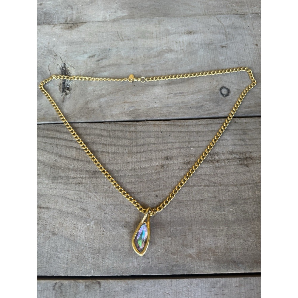 Vintage Chunky Gold‎ Tone Kenneth Jay Lane Designer KLJ Statement Necklace